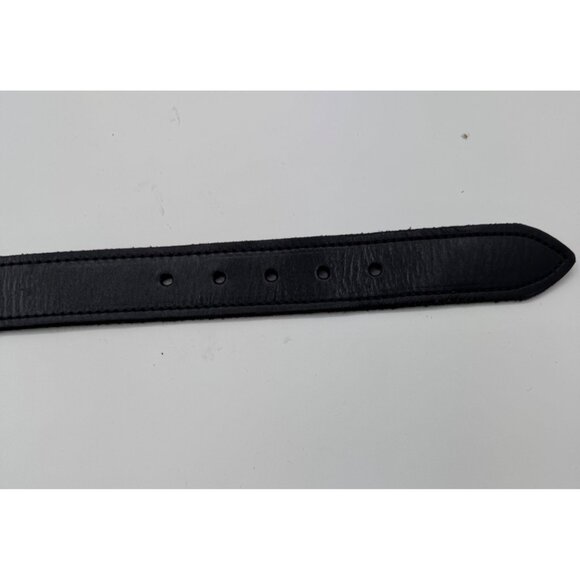 Strong Leather Co Black Leather Belt With Brass Buckle Tactical Classic Design - Picture 8 of 10